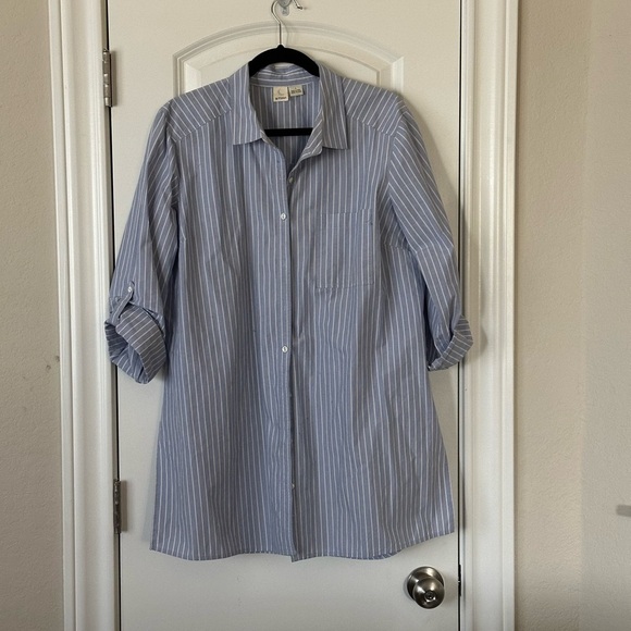 A.Moon striped button up shirt, size L - Picture 1 of 1